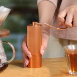 Manual Coffee Grinder - Stainless Steel with Adjustable Conical Burrs