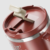 Insulated Stainless Steel Coffee Mug with Lid - Reusable & Portable