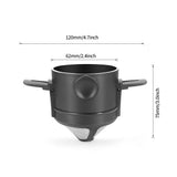 Portable Folding Coffee Dripper - Stainless Steel & Reusable