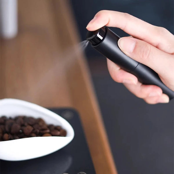 Coffee Dosing & Spray Set - Ceramic Cup, Spoon & Water Sprayer for Barista Prep