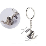 Coffee Lover's Miniature Keychain - Espresso Machine & Barista Tool Designs