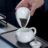 Ceramic Coffee Dosing Tray & Measuring Cup - Precision Coffee Prep Tool