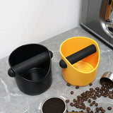 Anti-Slip Coffee Knock Box - Shock Absorbing Espresso Grounds Dump Bin for Barista
