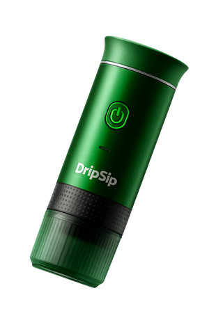 DripSip Aurora Green – Portable Espresso Coffee Machine for Travel & Home